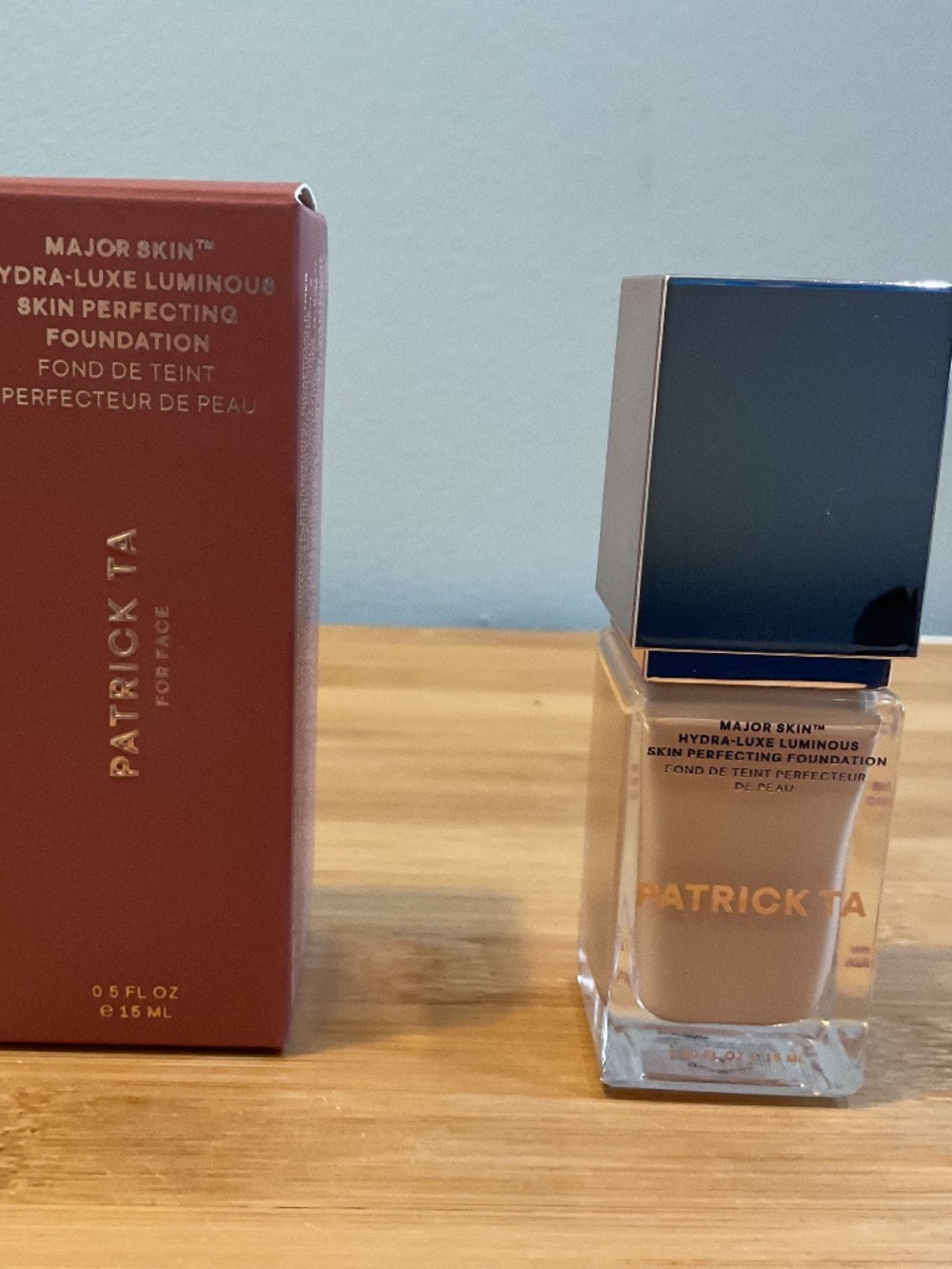 Patrick Ta #6 Neutral~Hydra-luxe LuminousSkin Perfecting Foundation 0.5 oz
